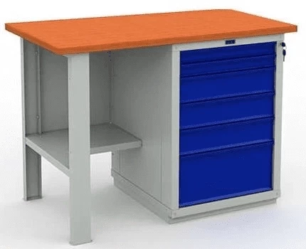 Верстак промышленный с ящиками W120.F2/WS6.000 Верстак промышленный с ящиками W120.F2/WS6.000