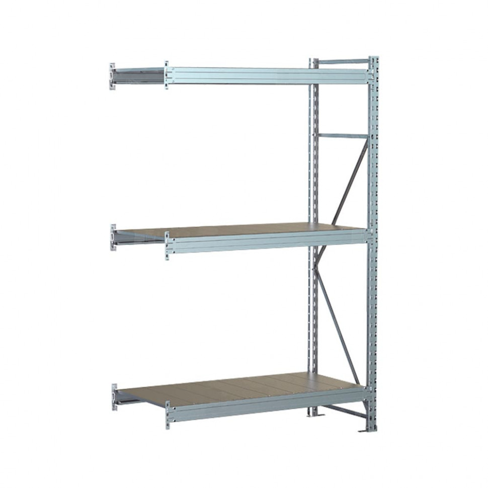 Стеллаж SGR-V 3000х1500х1000 3 яруса (рамы, балки, настил - цинк) ДС
