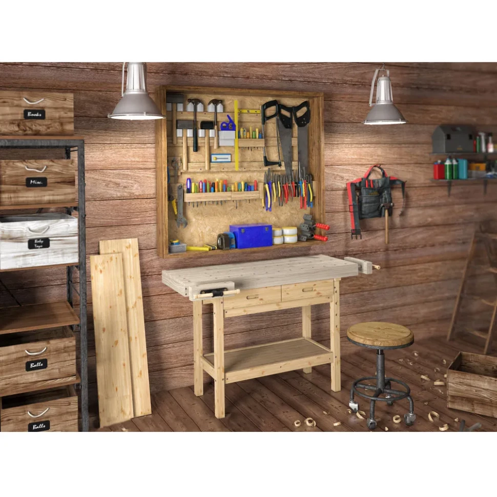 Верстак деревянный Стандарт дуб