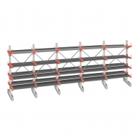 Стеллаж консольный СТ-062 2450х7660х1400 4 яруса +ОН двухсторонний