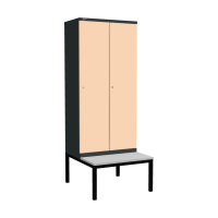 Шкаф Диком УНО-421 (RAL 7016 + RAL 1015) на подставке-скамейке