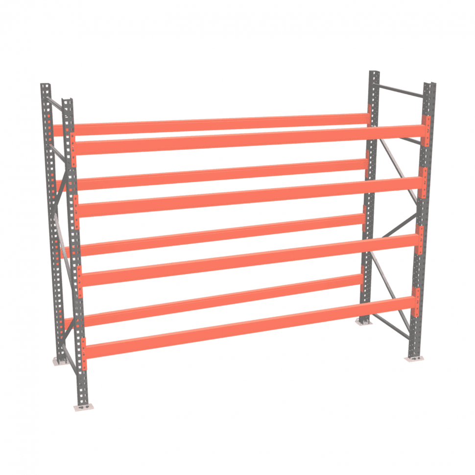 Стеллаж палетный ДиКом СП 2000х1800х1000 с 4 ярусами до 3300 кг / до 1650 кг на паллет П-90