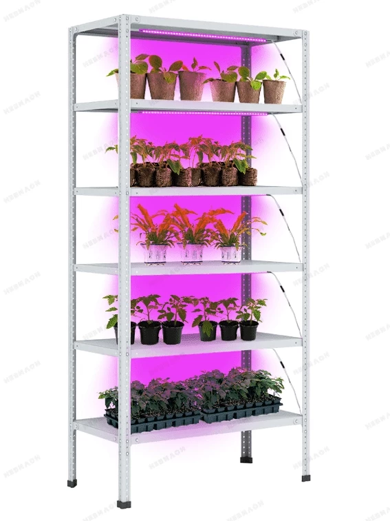 Стеллаж с фитолампами Невилон Флора 2750х1000х500 c 6 полками Стеллаж с фитолампами Невилон Флора 2750х1000х500 c 6 полками
