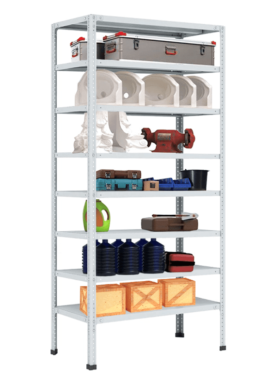 Стеллаж MS Hard 3000х1000х500 c 8 полками