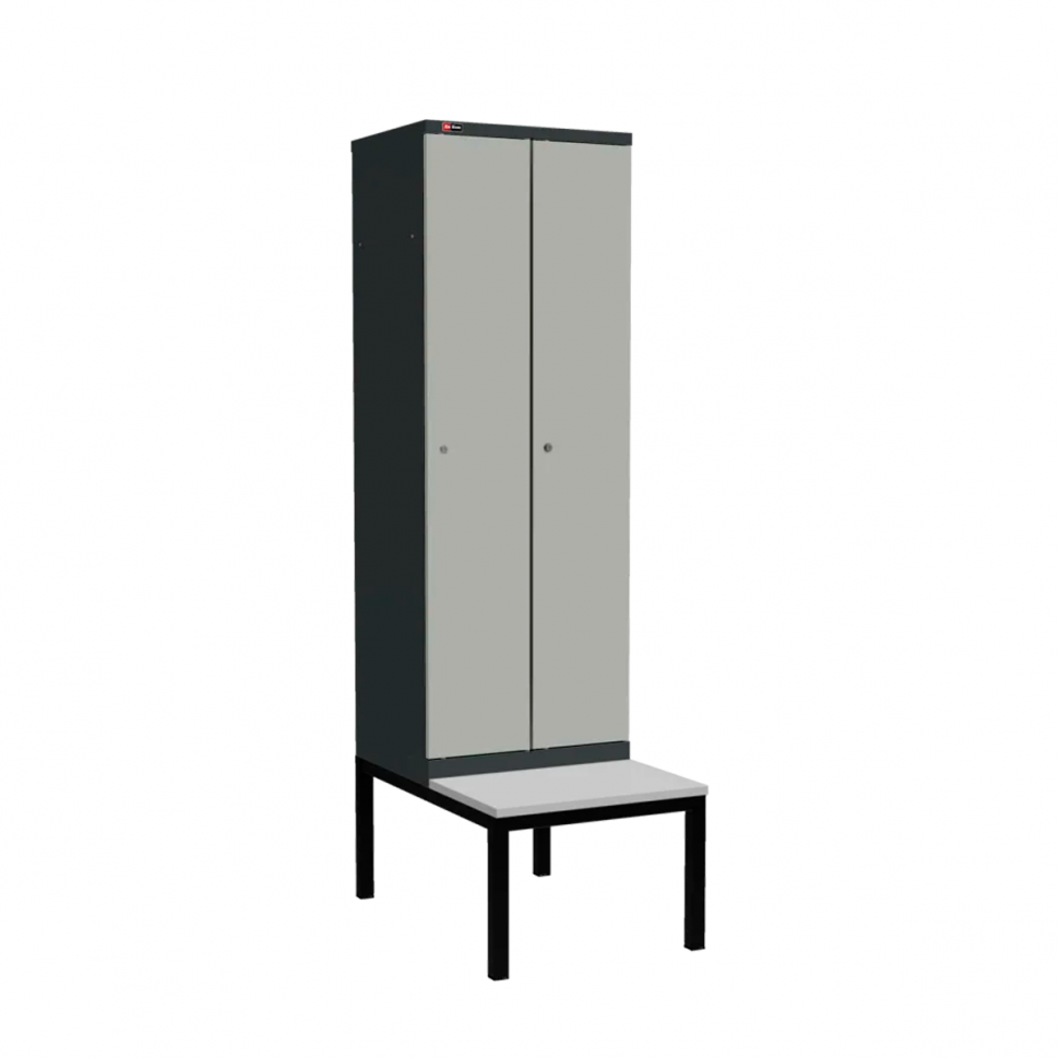 Шкаф Диком УНО-321 (RAL 7016 + RAL 7038) на подставке-скамейке