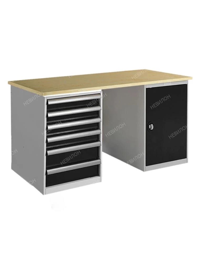 Верстак большой рабочий для сверлильного станка W 160.PТ1.Т6.000 Верстак большой рабочий для сверлильного станка W 160.PТ1.Т6.000