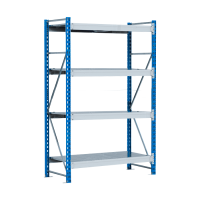 Стеллаж SGR-V 350 кг 2000х2100х800 4 яруса (рамы RAL 5015 / настил цинк) ОС