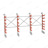 Стеллаж консольный СТ-062 2450х4660х830 6 ярусов +О односторонний