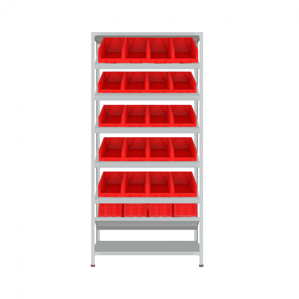 Стеллаж СТ-012 1800х1000х300 с 6 наклонными полками