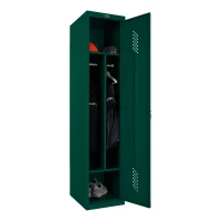 Шкаф металлический односекционный темно-зеленый