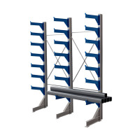 Стеллаж консольный односторонний КТр 4000х3360х1200 (1000) 7 ярусов