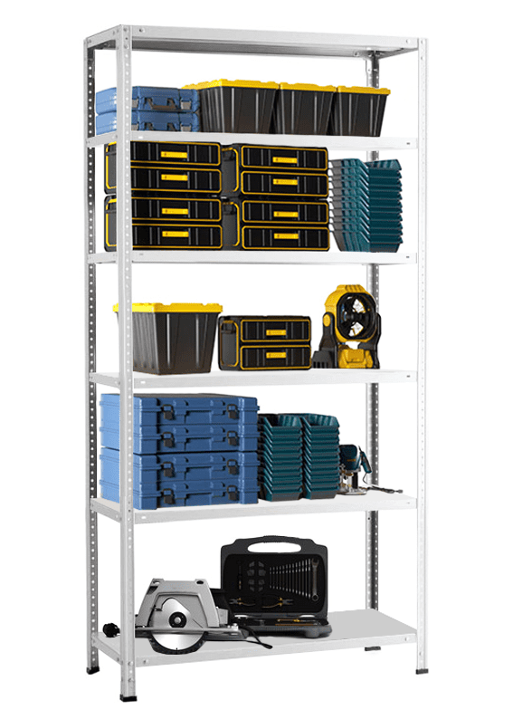 Стеллаж MS Hard 2200х1000х300 c 6 полками Стеллаж MS Hard 2200х1000х300 c 6 полками