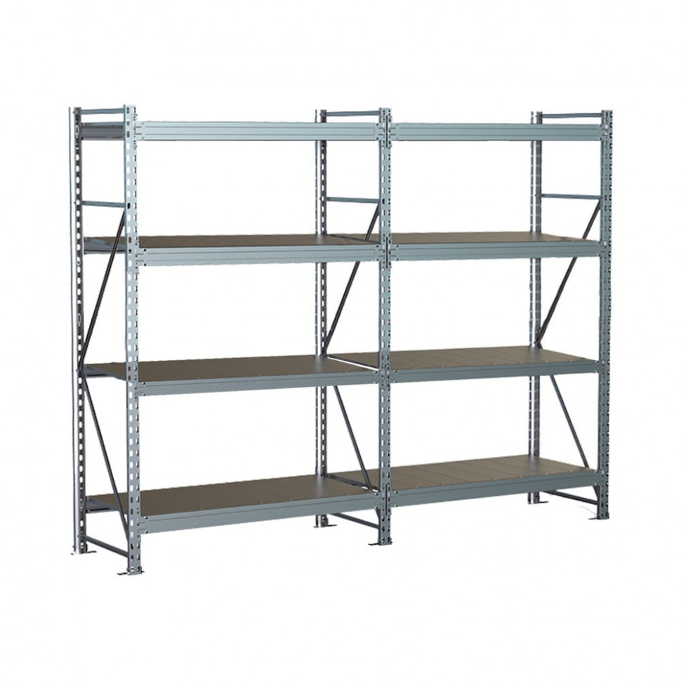 Стеллаж SGR-V 2000х1500х800 4 яруса (рамы, балки, настил - цинк) ОС