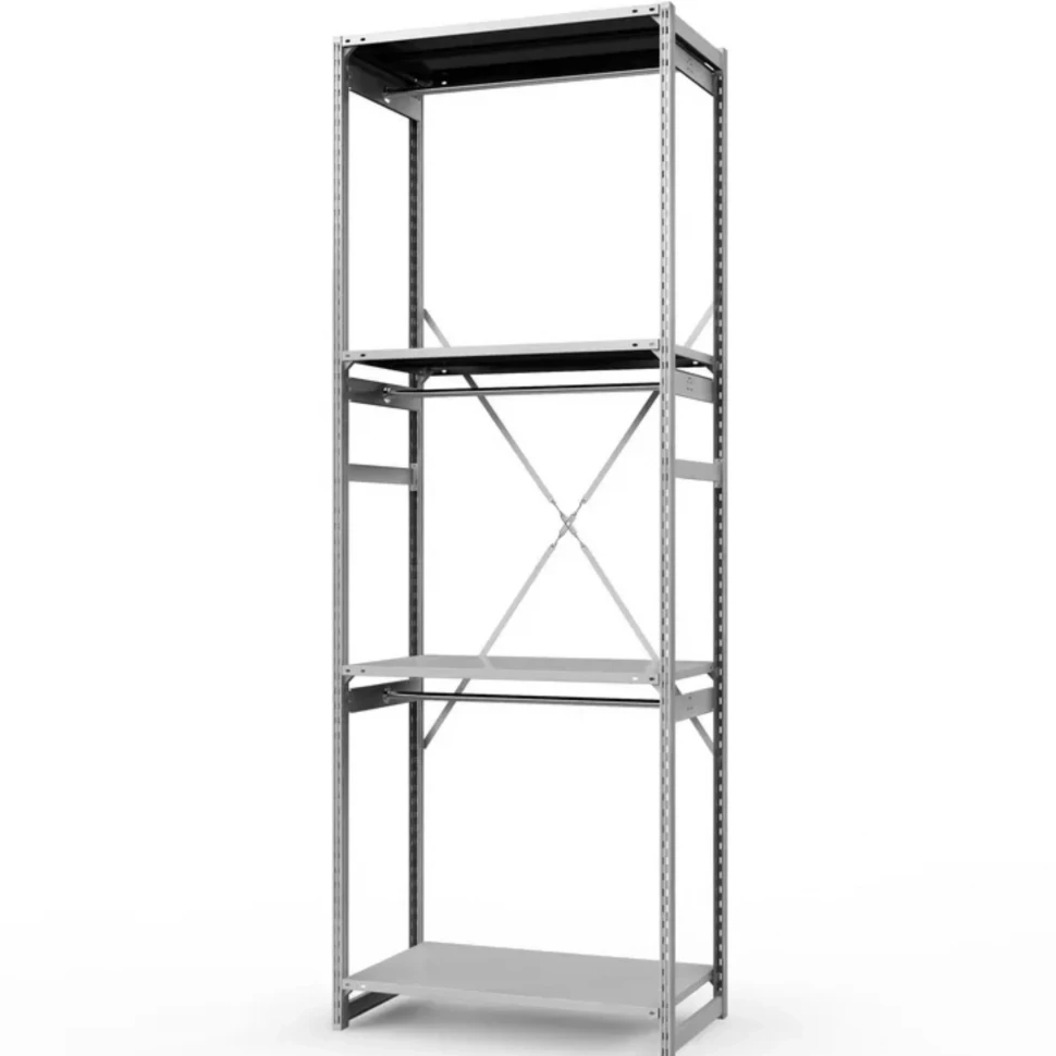 Стеллаж металлический ГТС Универсал, 3000x1000x600 мм.Штанги: 3шт. Полки: метал. усил. 4 шт. (ТСУ 30100642ш3)