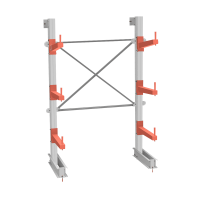 Стеллаж консольный СТ-062 2450х1660х830 3 яруса +О односторонний