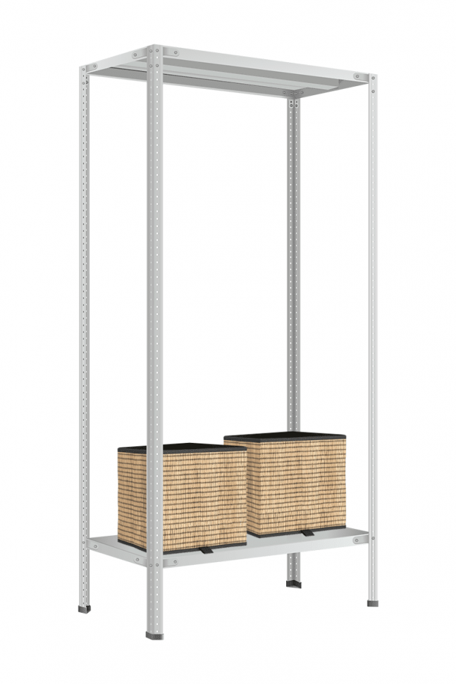 Стеллаж Титан МС-500 1500х1000х500 мм 2 полки