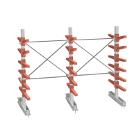 Стеллаж консольный СТ-062 2450х3160х1400 6 ярусов двухсторонний