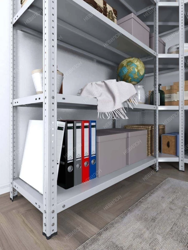 Стеллаж угловой МС 1800х1800х1800/600 мм 5 ярусов