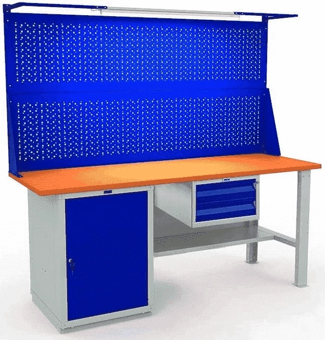 Верстак Практик с полками производственный W200.WS1/F2.121