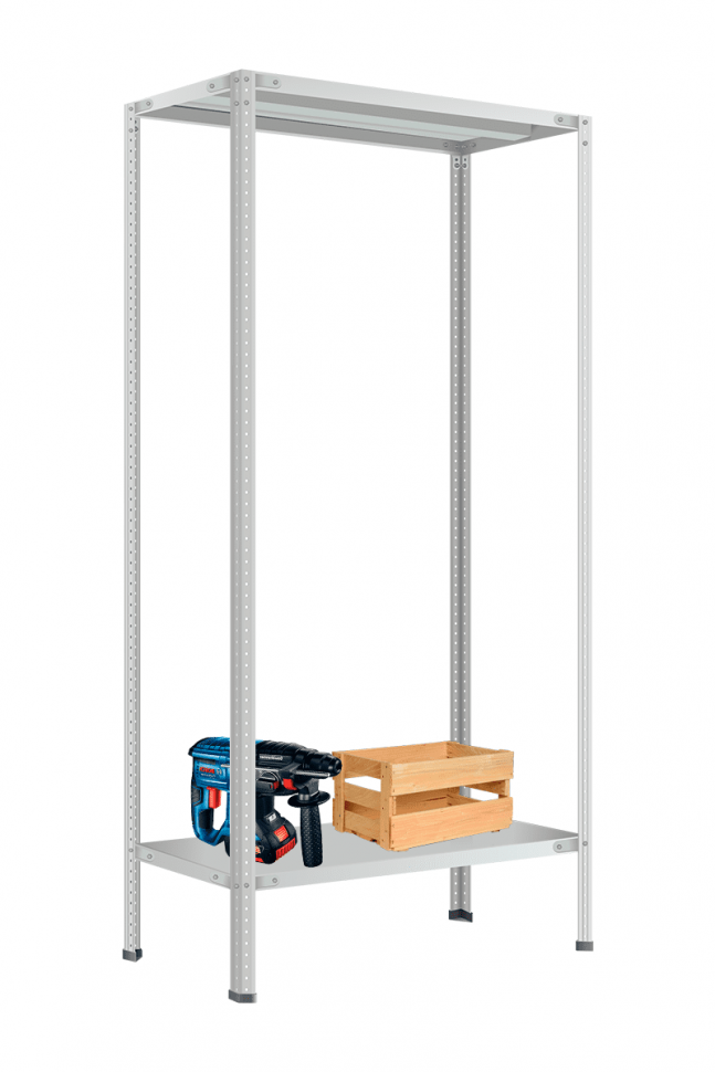 Стеллаж Титан МС-750 2500х1500х500 мм 2 полки Стеллаж Титан МС-750 2500х1500х500 мм 2 полки