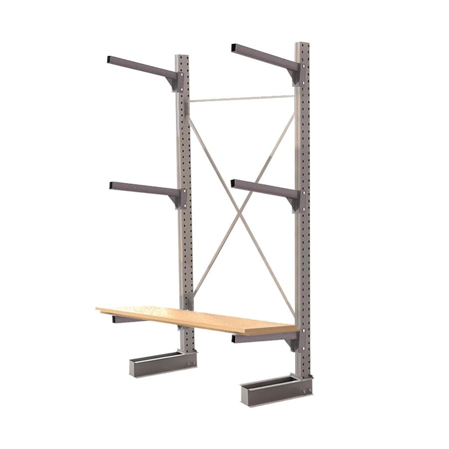 Стеллаж консольный односторонний КЛр 2500х1634х955 (800) 3 яруса Стеллаж консольный односторонний КЛр 2500х1634х955 (800) 3 яруса