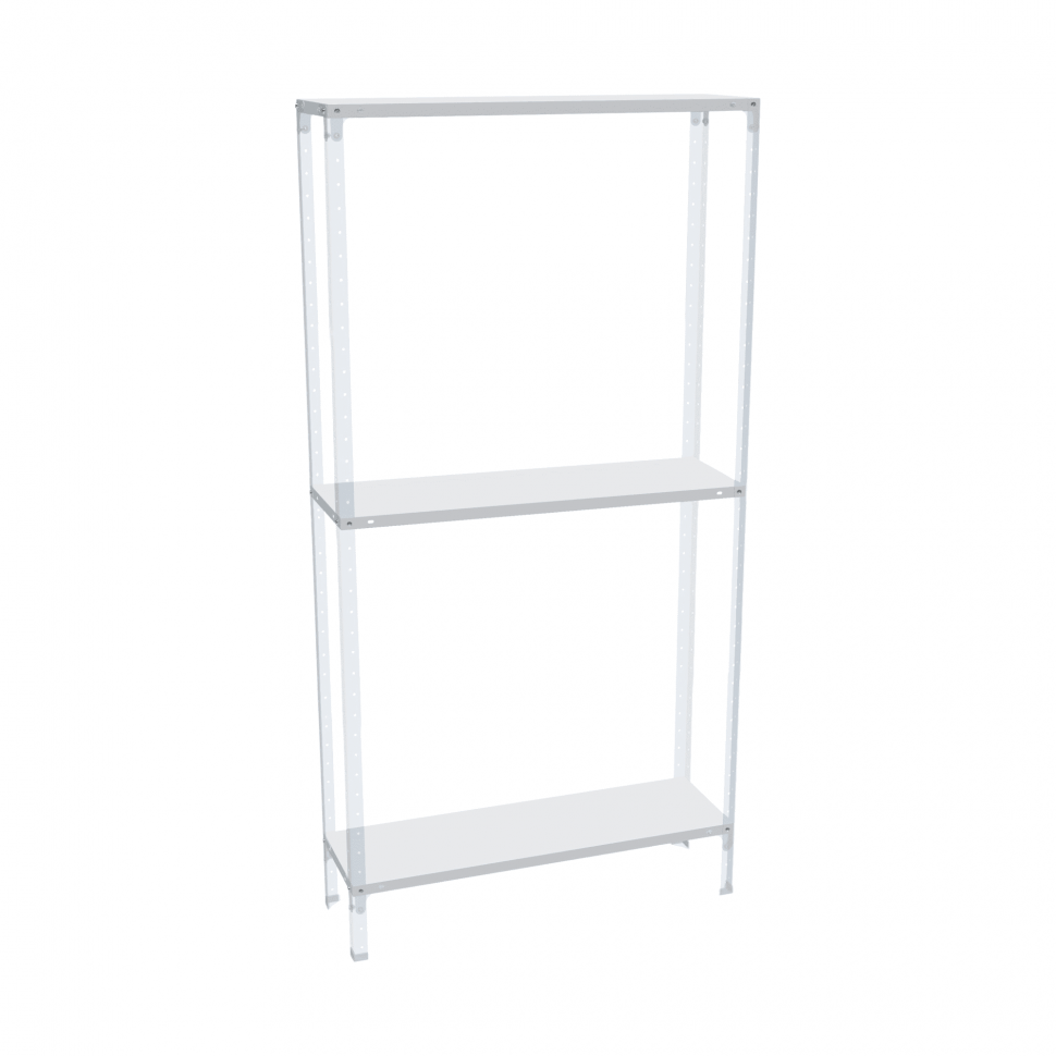 Стеллаж СТ-012 1800х1000х400 с 3 цинк полками до 200 кг