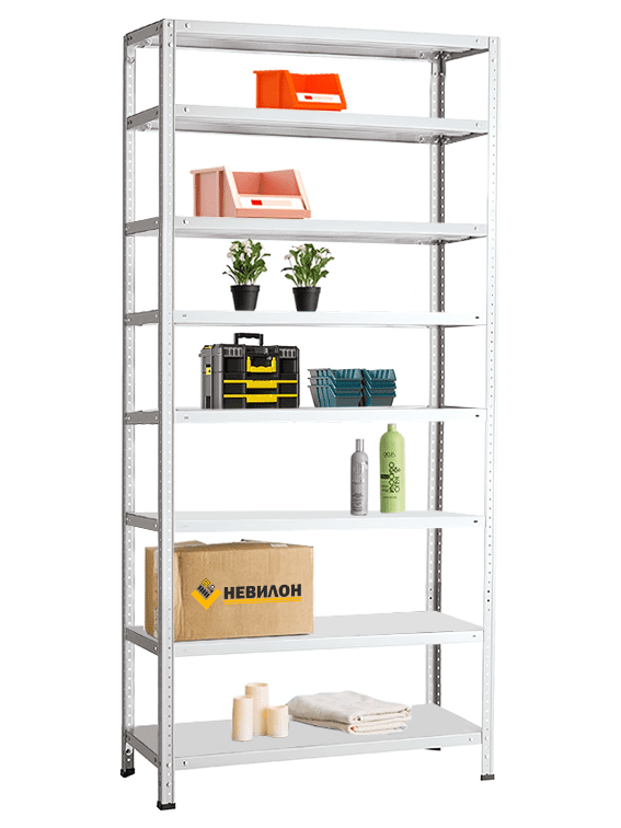Стеллаж Невилон 1850х1000х300 c 8 полками