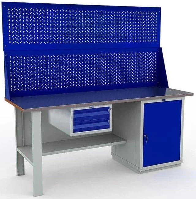 Верстак большой с ящиками гаражный W200.F2/WS1.120.W