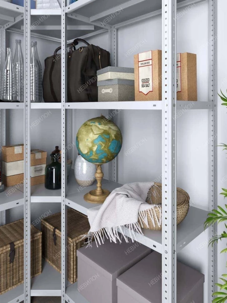 Стеллаж угловой МС 2200х1400х1400/500 мм 5 ярусов