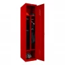 Шкаф металлический односекционный красный