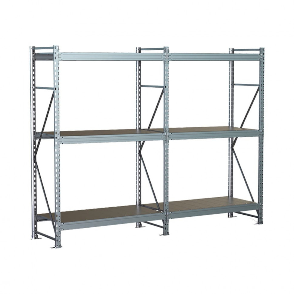 Стеллаж SGR-V 2500х2100х800 3 яруса (рамы, балки, настил - цинк) ОС Стеллаж SGR-V 2500х2100х800 3 яруса (рамы, балки, настил - цинк) ОС