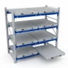 Стеллаж с выкатными платформами S-HEAVY 500 (4 яруса хранения)