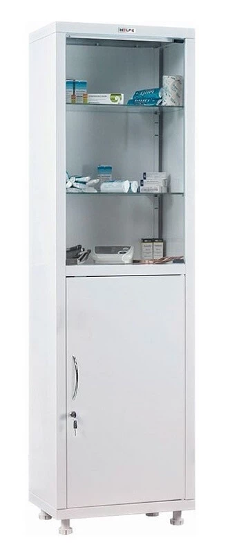 Шкаф медицинский для хранения лекарственных препаратов HILFE МД 1 1650/SG