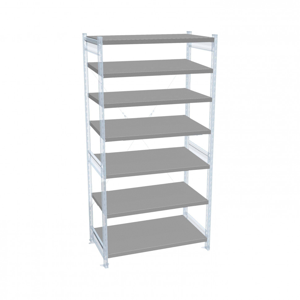 Стеллаж СТ-031 цинк 1855х1000х500 7 полок до 300 кг