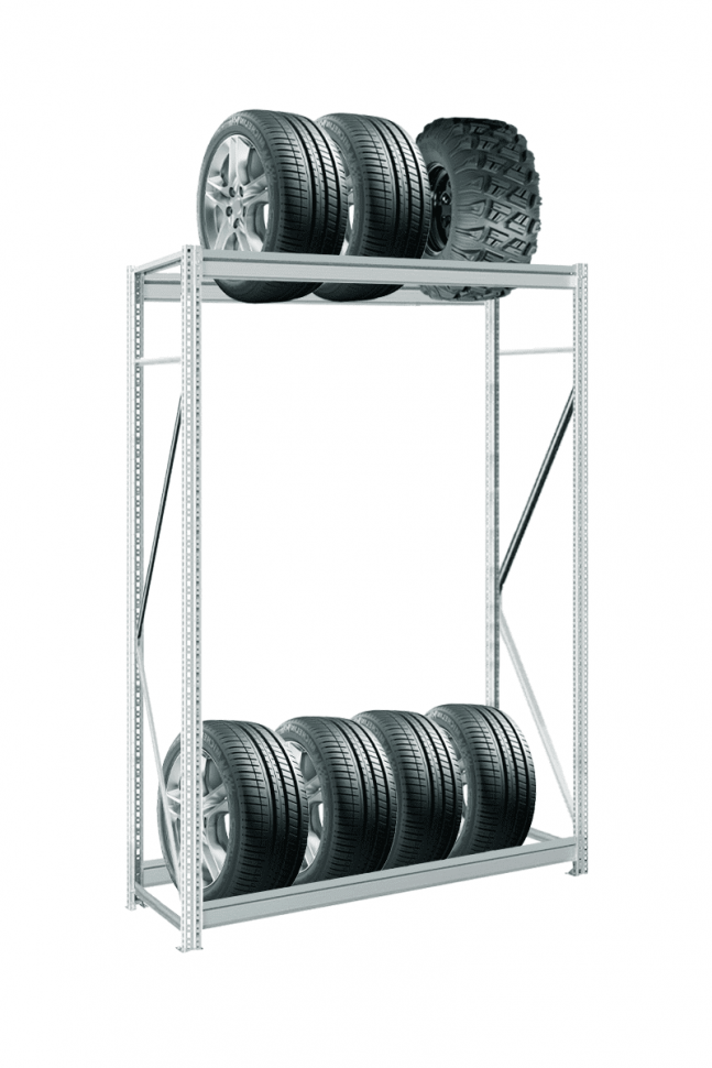 Стеллаж для колёс MS Pro Z 2500х2100х600 мм 2 яруса