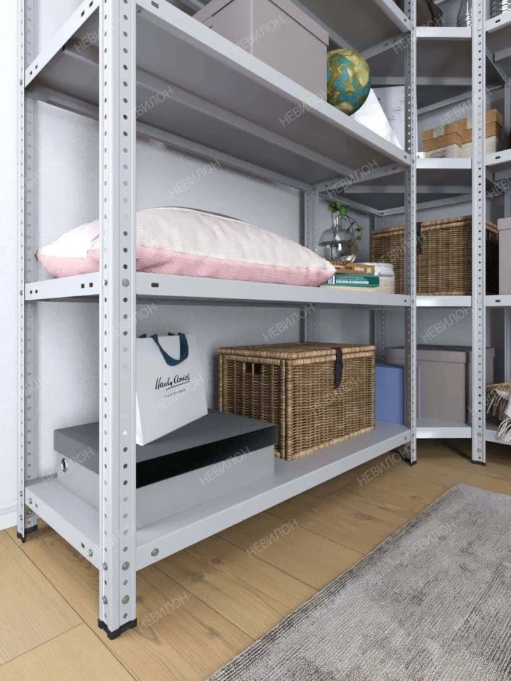 Стеллаж угловой МС 2200х1500х1500/300 мм 6 ярусов