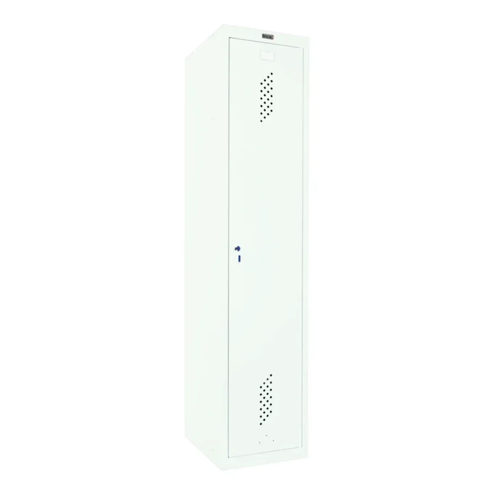 Шкаф металлический односекционный белый