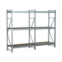 Стеллаж SGR-V 2000х2100х600 3 яруса (рамы, балки, настил - цинк) ОС