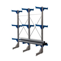 Стеллаж консольный двухсторонний КТр 4000х3360х1800 (800) 3 яруса