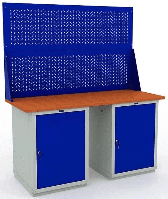 Верстак с деревянной столешницей и перфопанелью W160.WS1/WS1.020