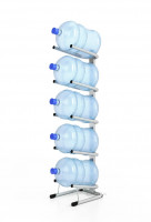 Стойка Бридж-5 для 5 бутылей по 19 л, металлик