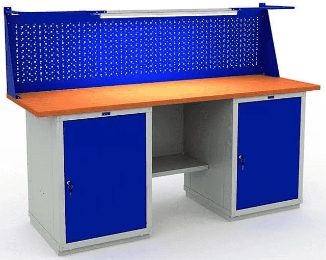 Верстак металлический для балкона с полками W200.WS1/WS1.011