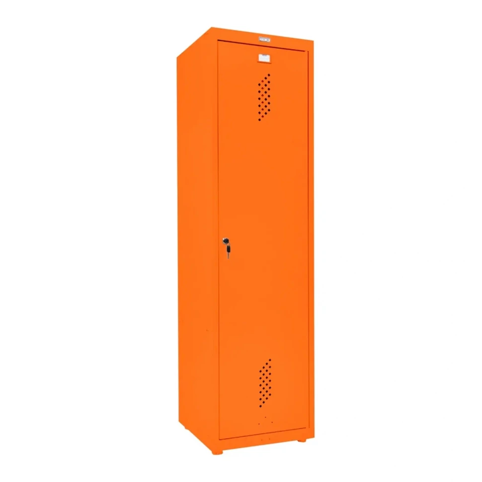 Шкаф металлический хозяйственный оранжевый