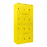 Шкаф сумочница металлический желтый