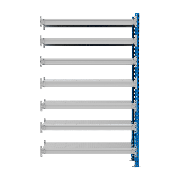 Стеллаж SGR-V 350 кг 2500х1500х600 7 ярусов (рамы RAL 5015 / настил цинк) ДС