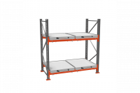 Стеллаж с выкатными платформами ДиКом 2000х1800х1000 на 2 яруса