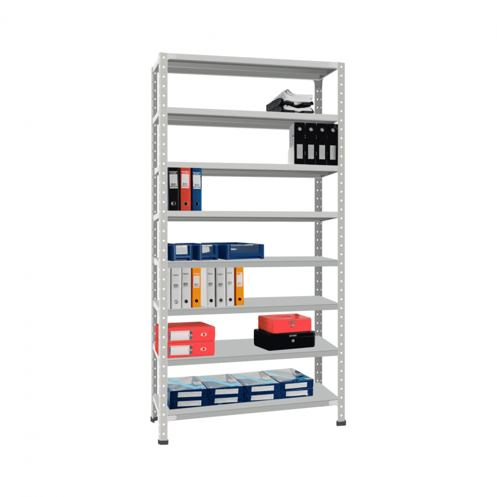 Стеллаж СТ-012 1800х1000х600 с 8 цинк полками до 140 кг Стеллаж СТ-012 1800х1000х600 с 8 цинк полками до 140 кг