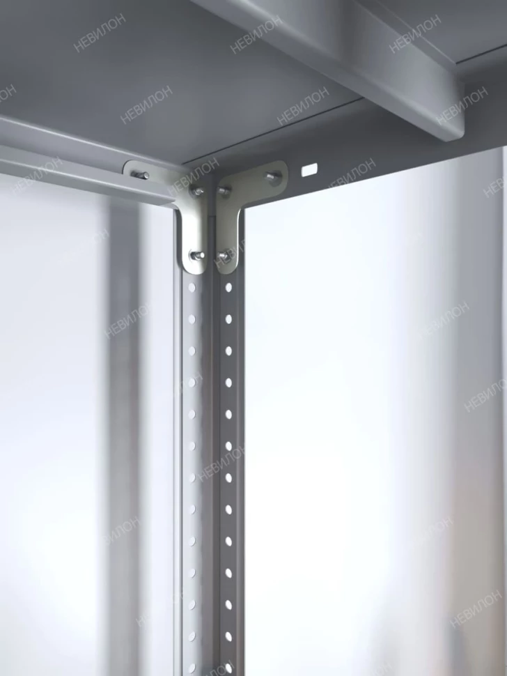 Стеллаж угловой МС 2500х1400х1400/500 мм 6 ярусов