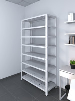 Стеллаж ТС Лайт 1500х1200х500 с 8 перфорированными полками