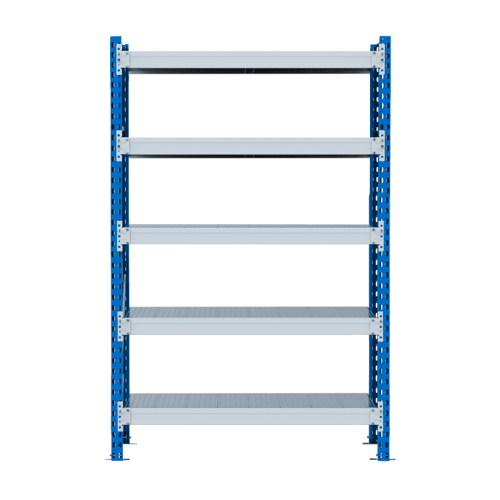 Стеллаж SGR-V 350 кг 2500х2100х800 5 ярусов (рамы RAL 5015 / настил цинк) ОС